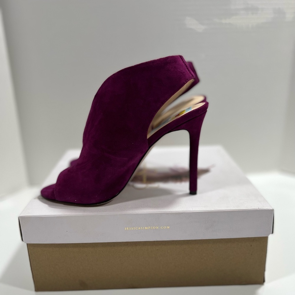 Jessica Simpson Women’s Boysenberry Suede Shoes sz 7 NEW - Picture 6 of 12